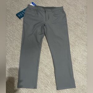 Greg Norman men’s Gray Straight-Leg dress Pants size 36*30 stretch